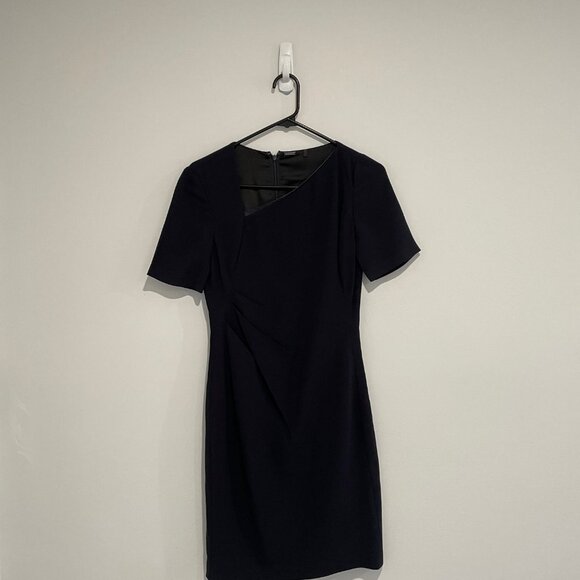 Elie Tahari Dark Blue Office Dress Size US 0 - Picture 2 of 9